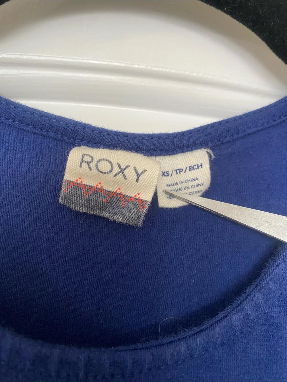 ROXY Ano Nuevo 2 Dress Blue Depths Bodycon Cutout Back Size XS - Picture 6 of 10